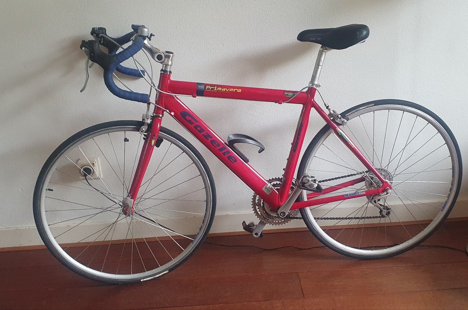 Gazelle Primavera racefiets , kleur rood, Fietsen en Brommers, Fietsen | Racefietsen, Ophalen, 28 inch, Gebruikt, Velgrem