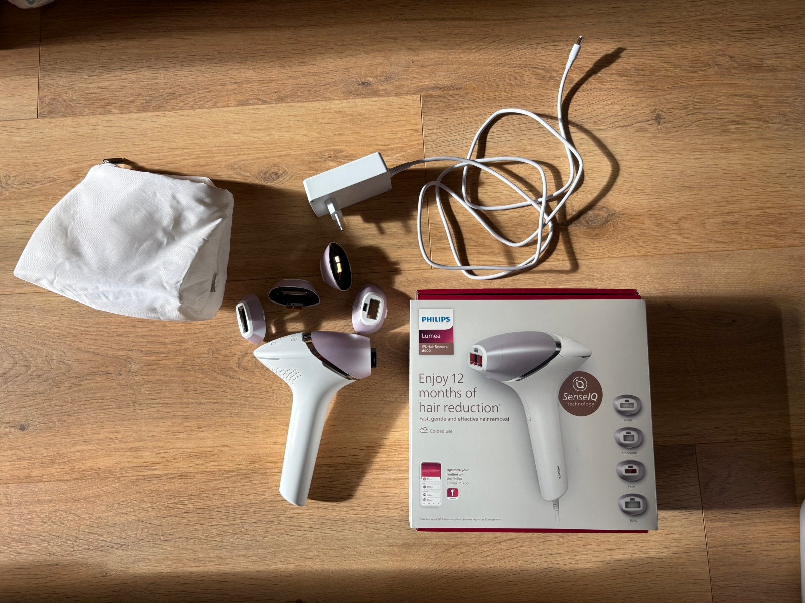 Philips Lumea IPL 8000, Ophalen of Verzenden, Zo goed als nieuw, Scheren en Epileren