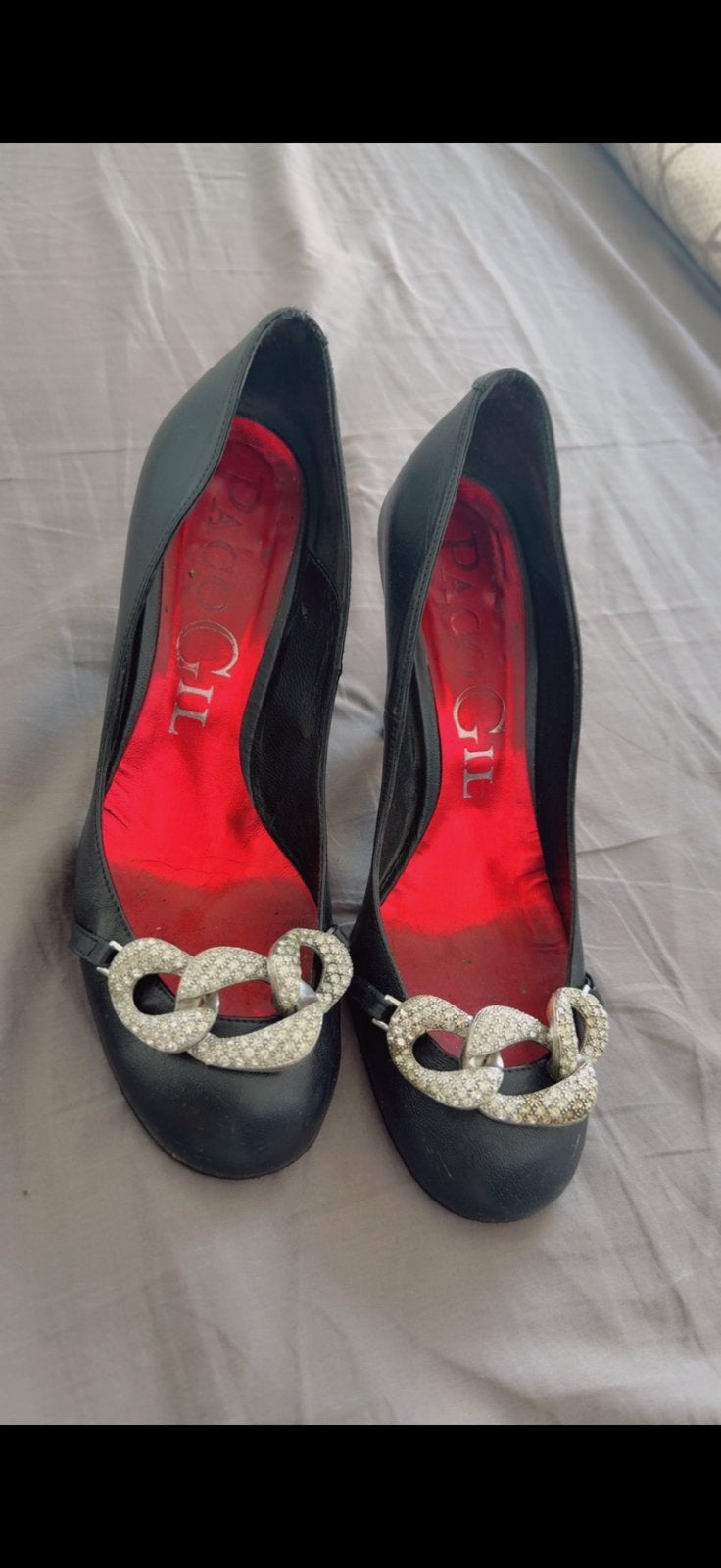 Zwarte pumps met strass details, Ophalen of Verzenden, Gedragen, Zwart, Pumps