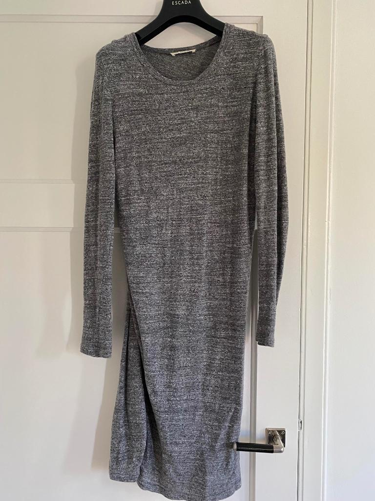Isabel Marant jersey jurk S, Zo goed als nieuw, Maat 36 (S), Grijs, Boven de knie