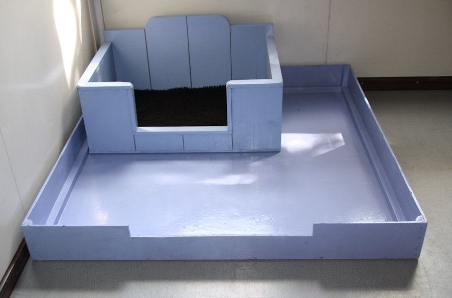 Werpkist met speelplaats, Ophalen, Hondenkennel, Minder dan 65 cm, 110 cm of meer