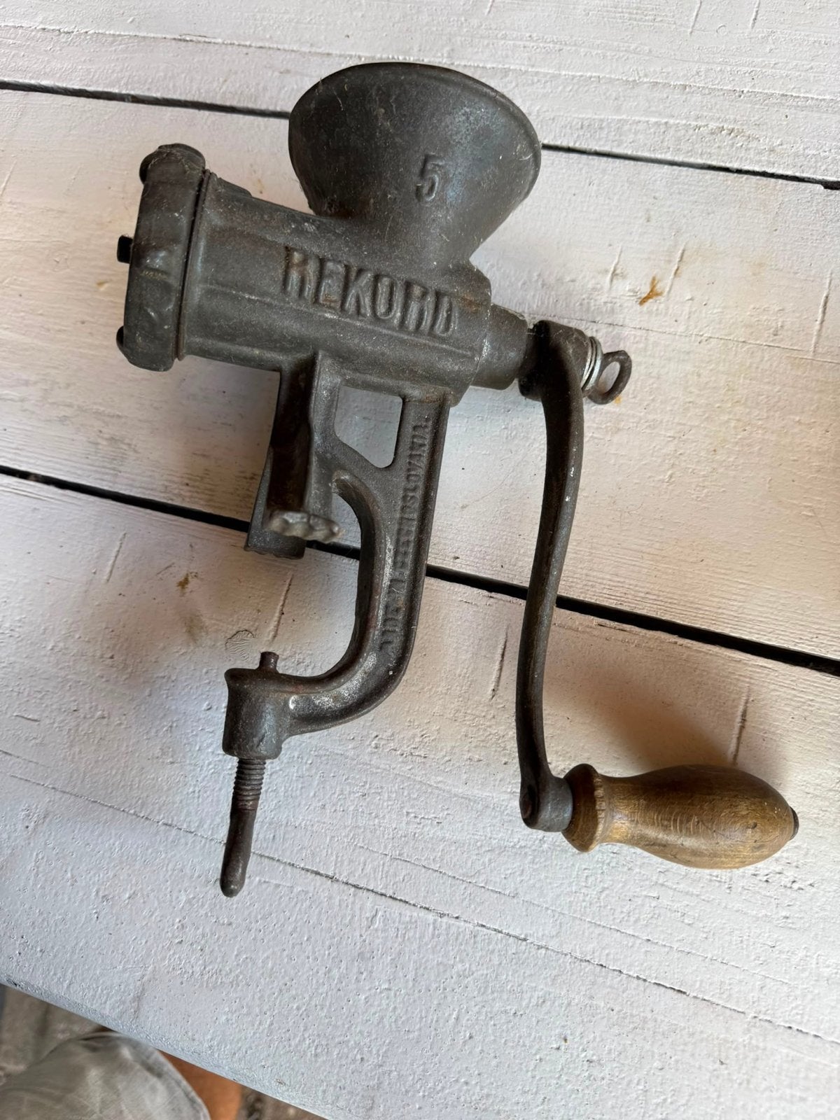 Antieke Record Vleesmolen - Vintage Keukengerei, Ophalen of Verzenden