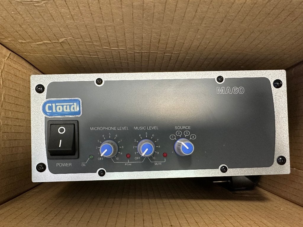 [NIEUW] CLOUD MA-60 Mixer Amplifier Single Zone 60W, Overige merken, Verzenden, Nieuw, Minder dan 60 watt