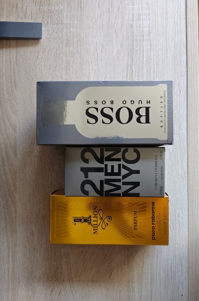 Hugo boss 200ml, 1 million 100ml, 212 men nyc 50ml parfum, Ophalen of Verzenden, Gebruikt