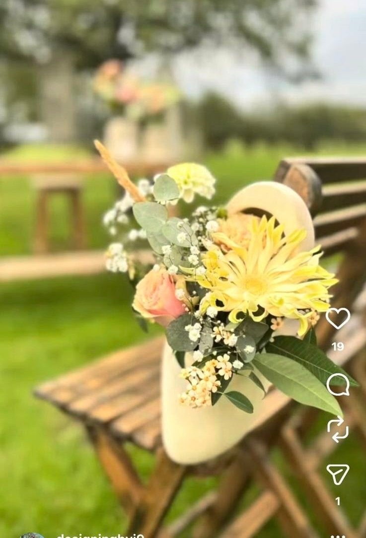 12 Decoratieve Klompjes voor Bruiloft of Feest, Overige merken, Beige, Nieuw, Hout
