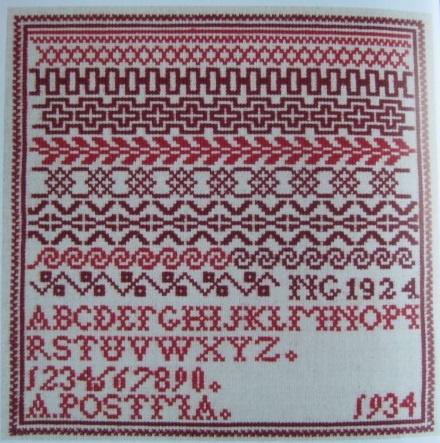 Borduurpatroon  Merklap   nr 8343, Verzenden, Nieuw, Handborduren, Patroon