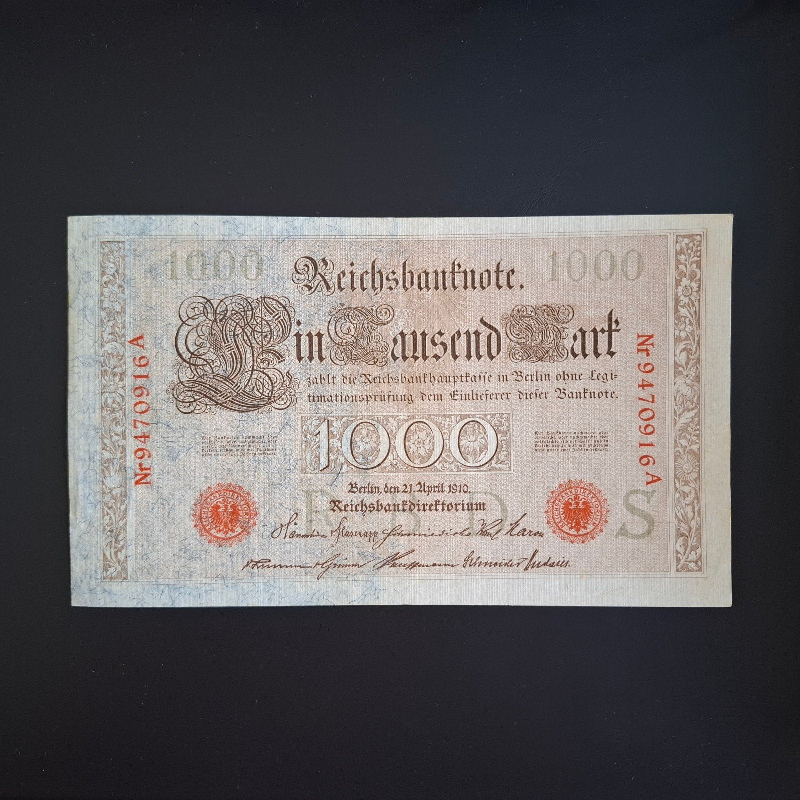 1000 mark Duitsland #061, Postzegels en Munten, Bankbiljetten | Europa | Niet-Eurobiljetten, Verzenden, Duitsland, Los biljet