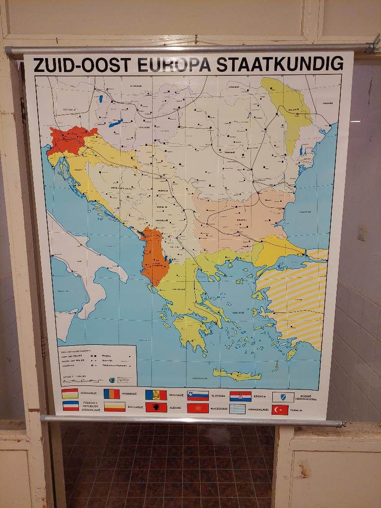Diverse landkaarten te koop!, Ophalen, 1800 tot 2000, Wereld, Landkaart