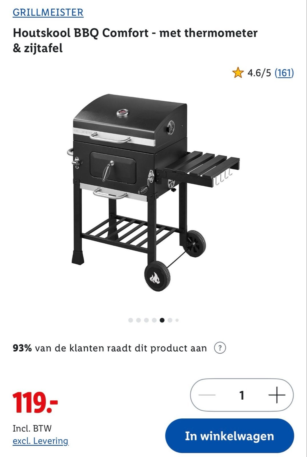 Grillmeister BBQ, Ophalen of Verzenden, Zo goed als nieuw, Met accessoires