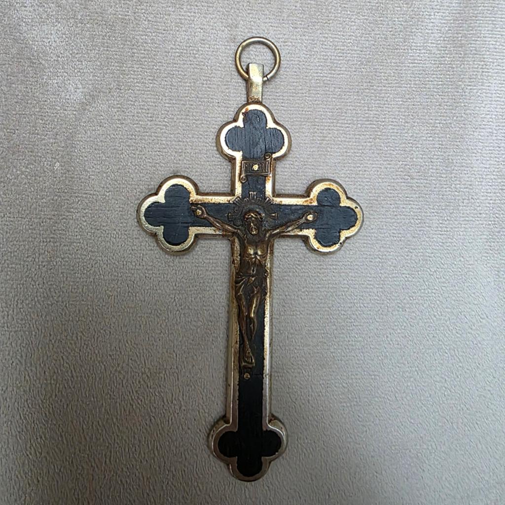Antiek kruisbeeld met Jezus, Antiek en Kunst, Antiek | Religie, Ophalen of Verzenden