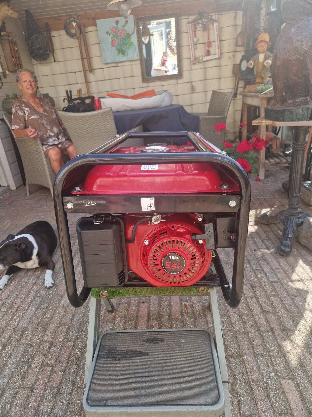 Kraftworld KW8500 Stille Benzine Generator 5.5HP, Ophalen