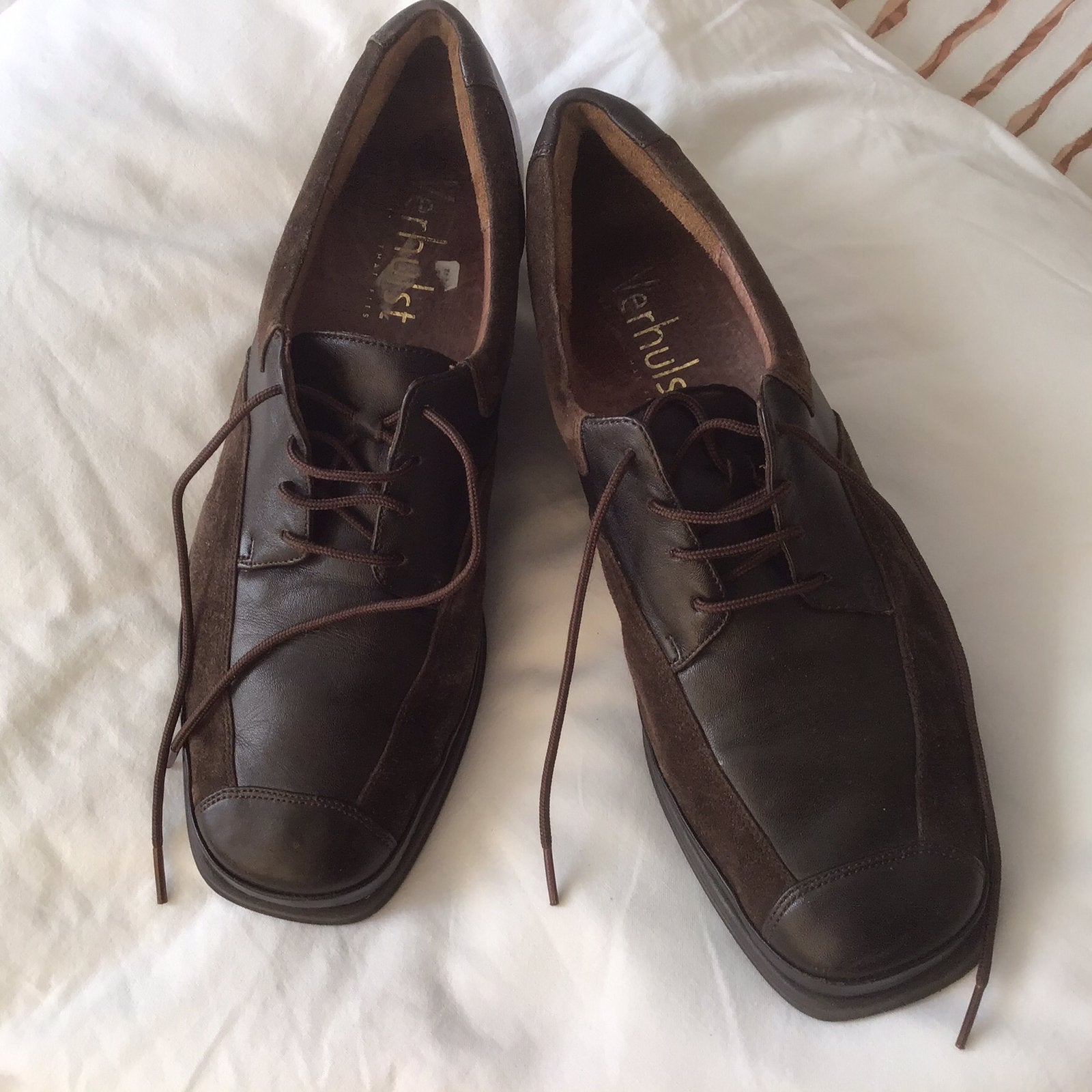 Dames Schoenen Verhulst. maat 39 breedte H., Bruin, Zo goed als nieuw, Wandelschoenen, Ophalen of Verzenden