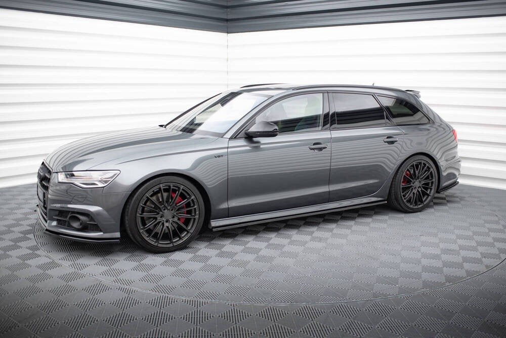 Voorlip sideskirt diffuser spoiler - Audi A6 C7 S-line 14-17, Auto diversen, Tuning en Styling, Ophalen of Verzenden