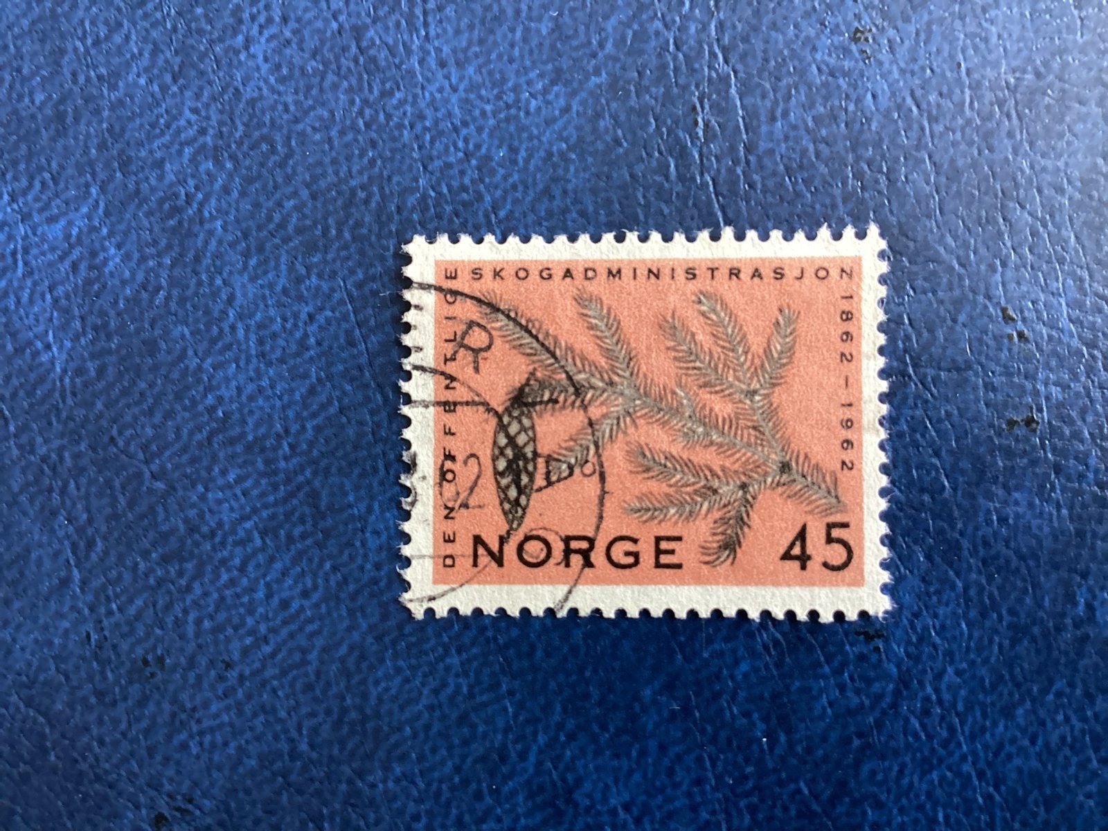 Noorwegen  1962 - Mi.469-100 jaar Bosbeheer, Ophalen of Verzenden, Noorwegen, Gestempeld