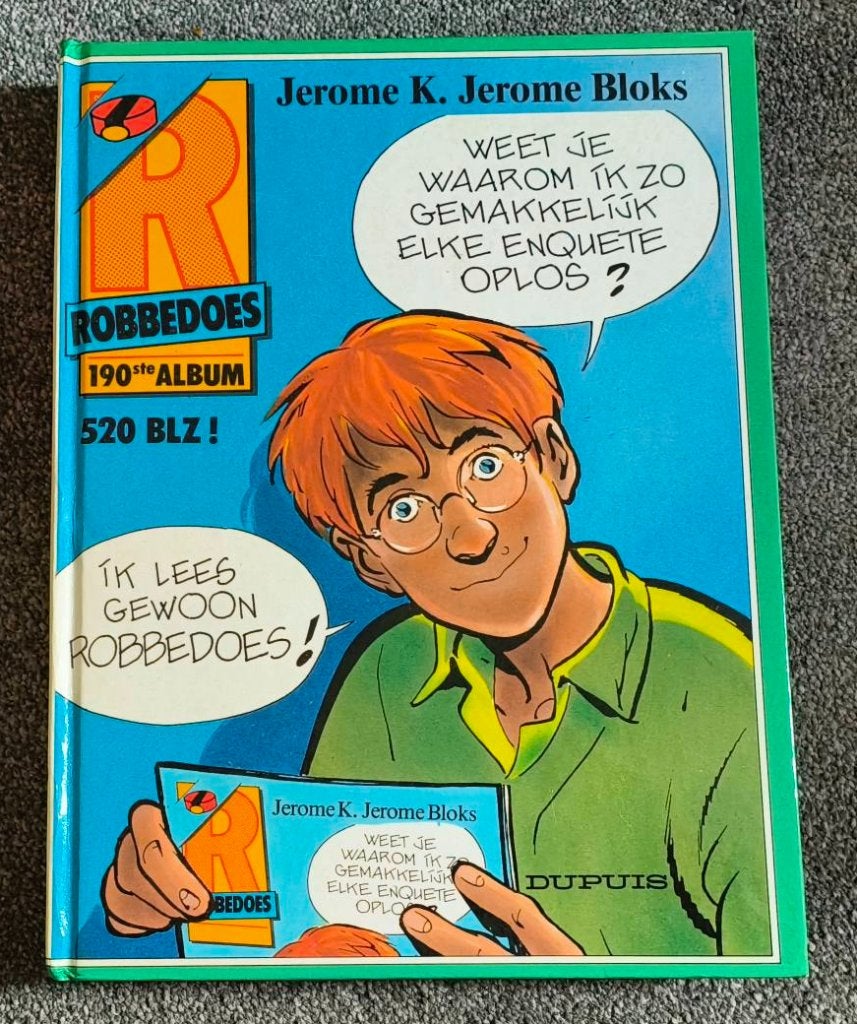 Ingebonden Robbedoes nr.190 1988., Gelezen, Robert Velter, Eén stripboek, Ophalen of Verzenden