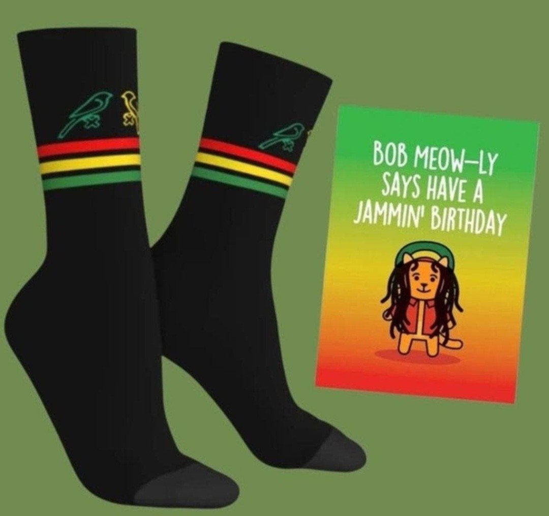BOB MARLEY SOKKEN + VERJAARDAGS KAART BOB MARLEY, Kleding | Heren, Ophalen of Verzenden, Nieuw