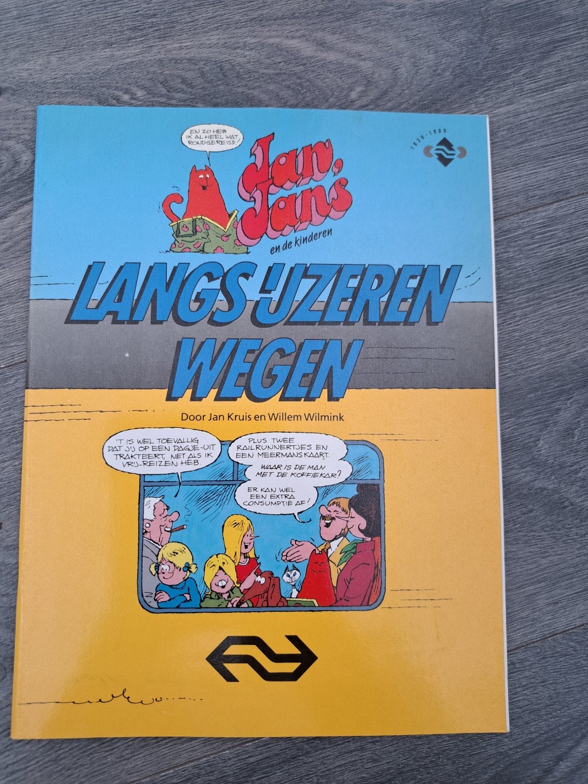 Jan, Jans en de Kinderen - Langs IJzeren Wegen, Eén stripboek, Ophalen of Verzenden, Gelezen, Jan Kruis en Willem Wilmink