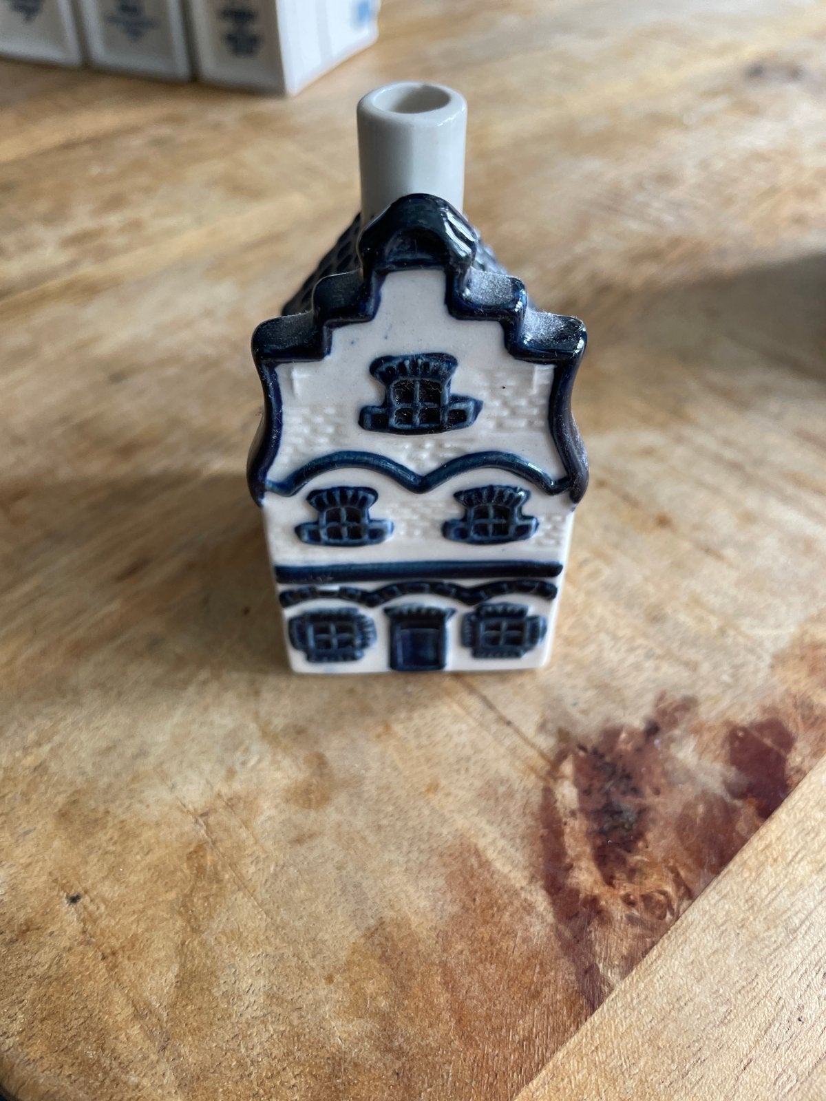 KLM Delfts Blauw huisje Rynbende Distilleries Holland, Antiek en Kunst, Ophalen of Verzenden