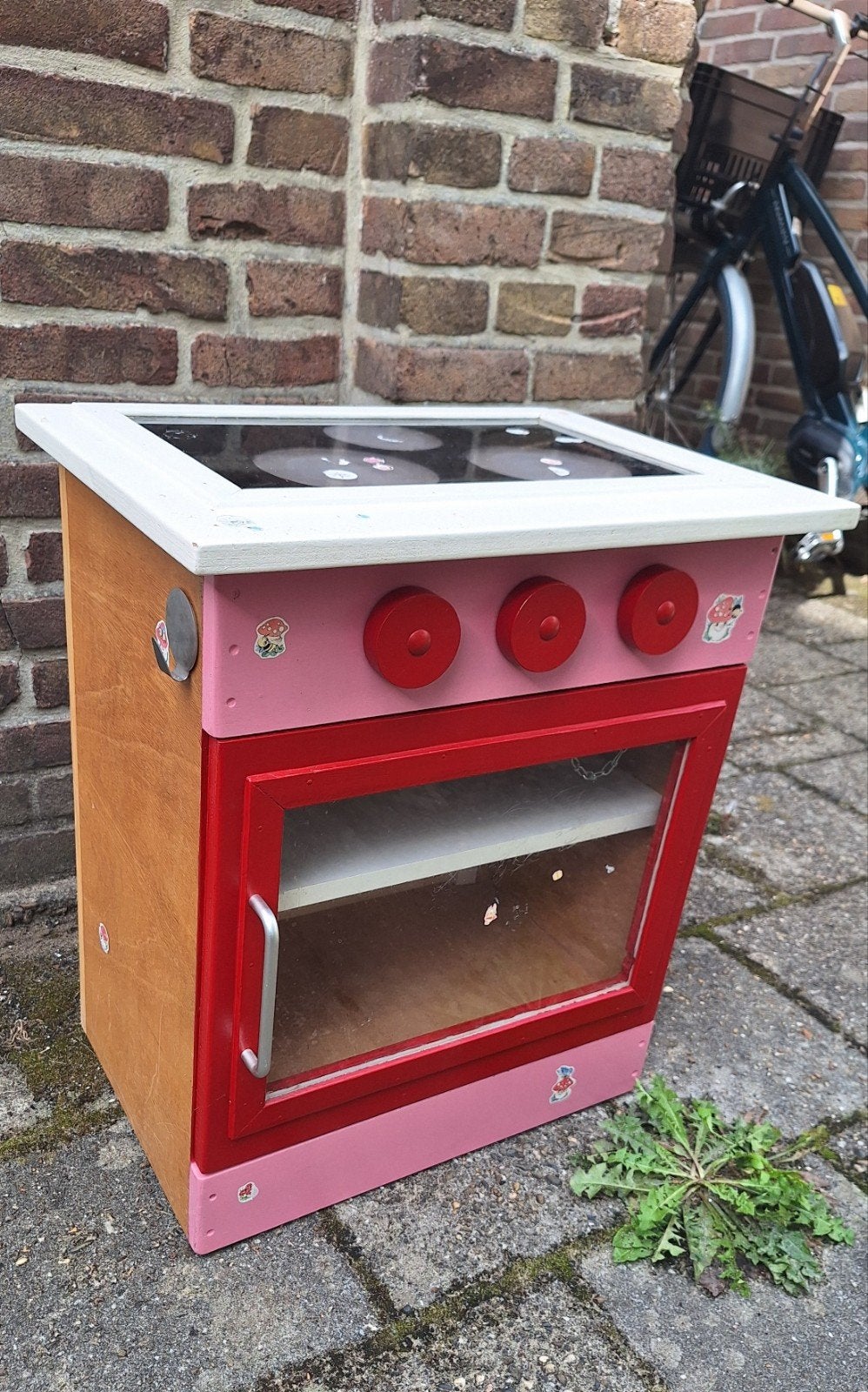 Schattig Houten kinderfornuisje, Ophalen, Gebruikt, Hout, Speelkeuken