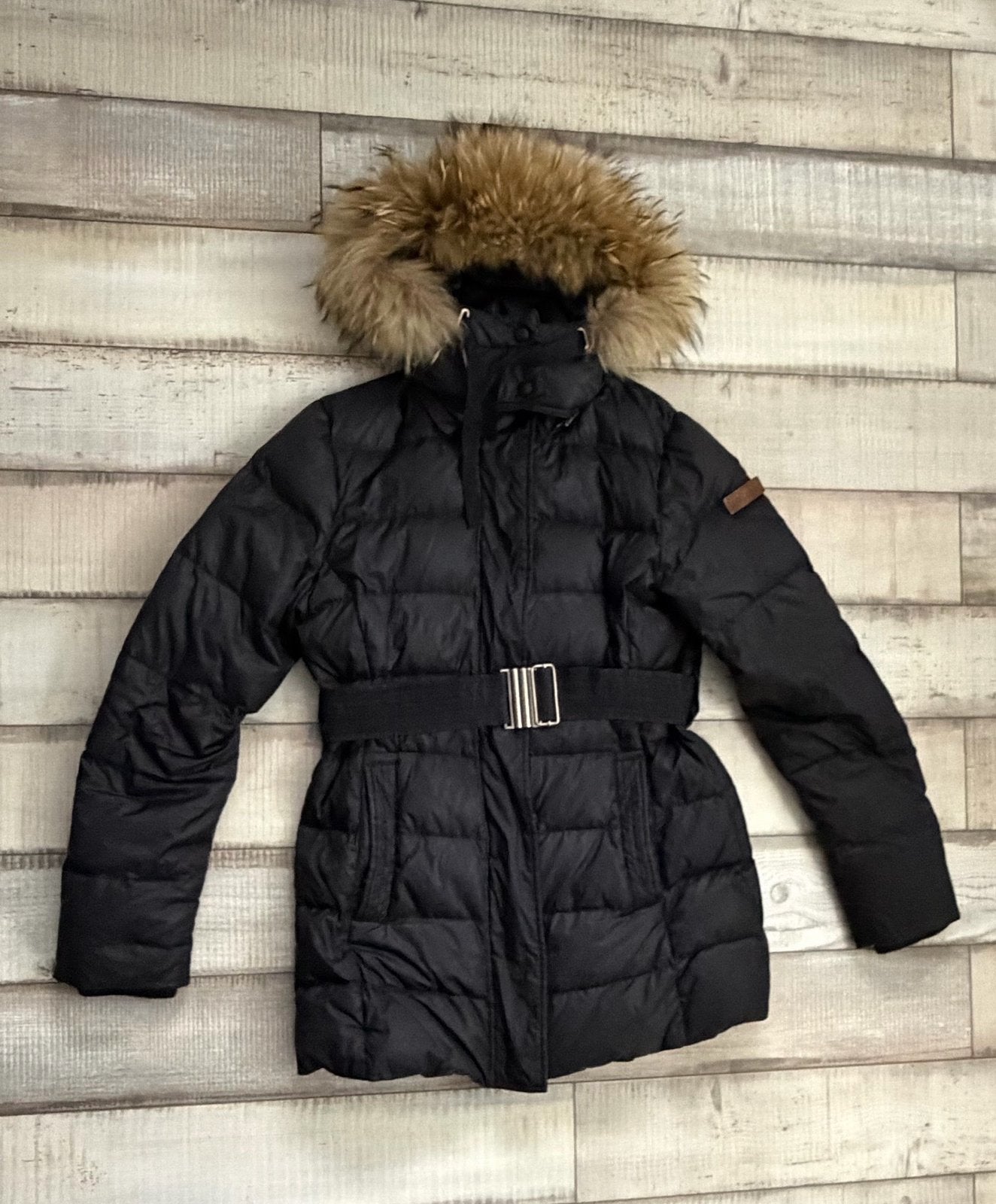 Moscow winterjas, Ophalen of Verzenden, Gedragen, Maat 38/40 (M), Zwart