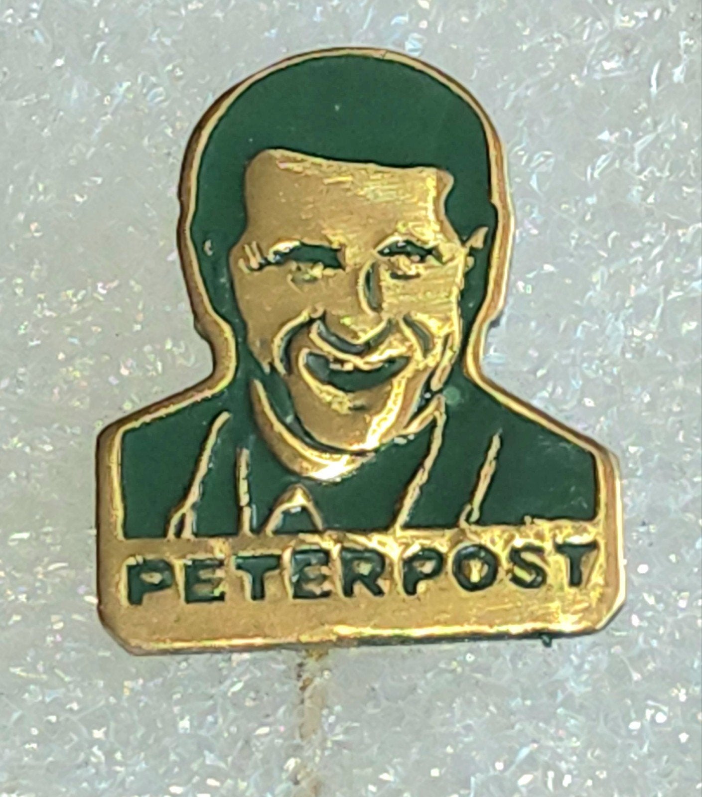 Vintage Peter Post Wielrennen Speldje, Ophalen of Verzenden, Gebruikt, Overige onderwerpen, Speldje of Pin
