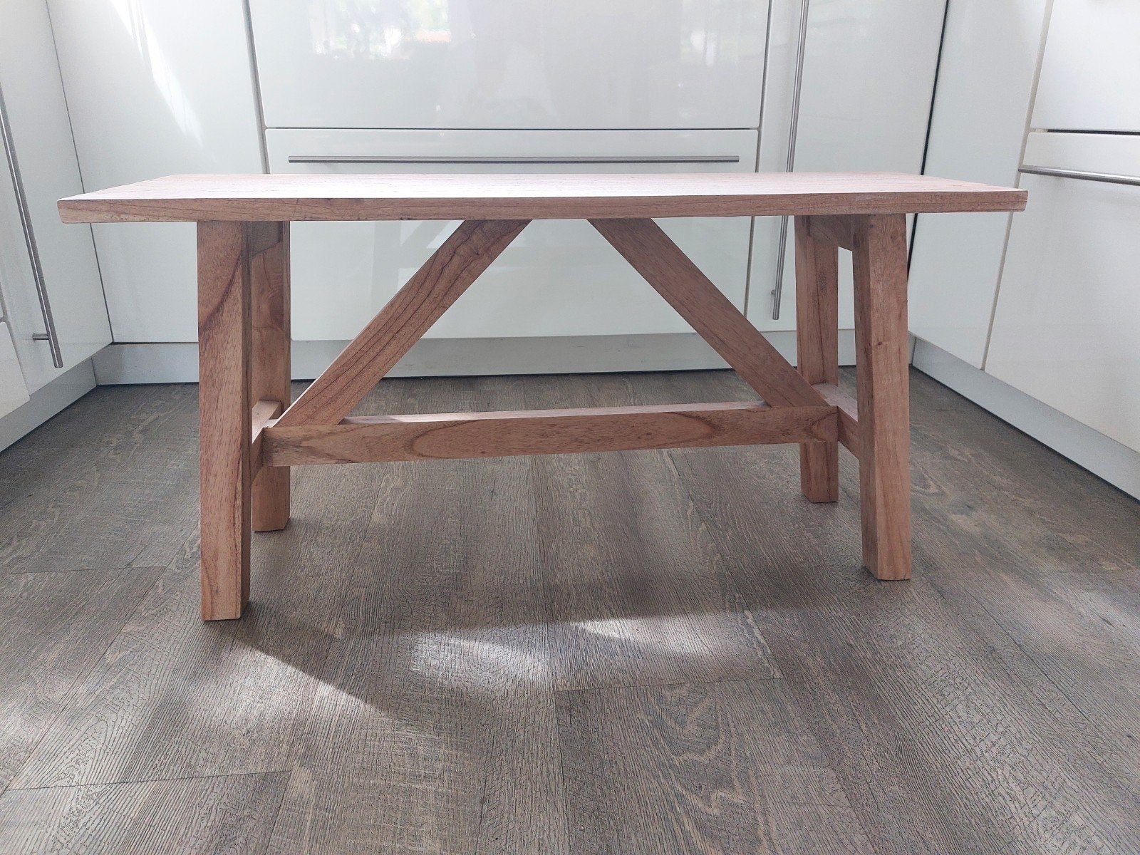 houten bankje "Jurre", Ophalen