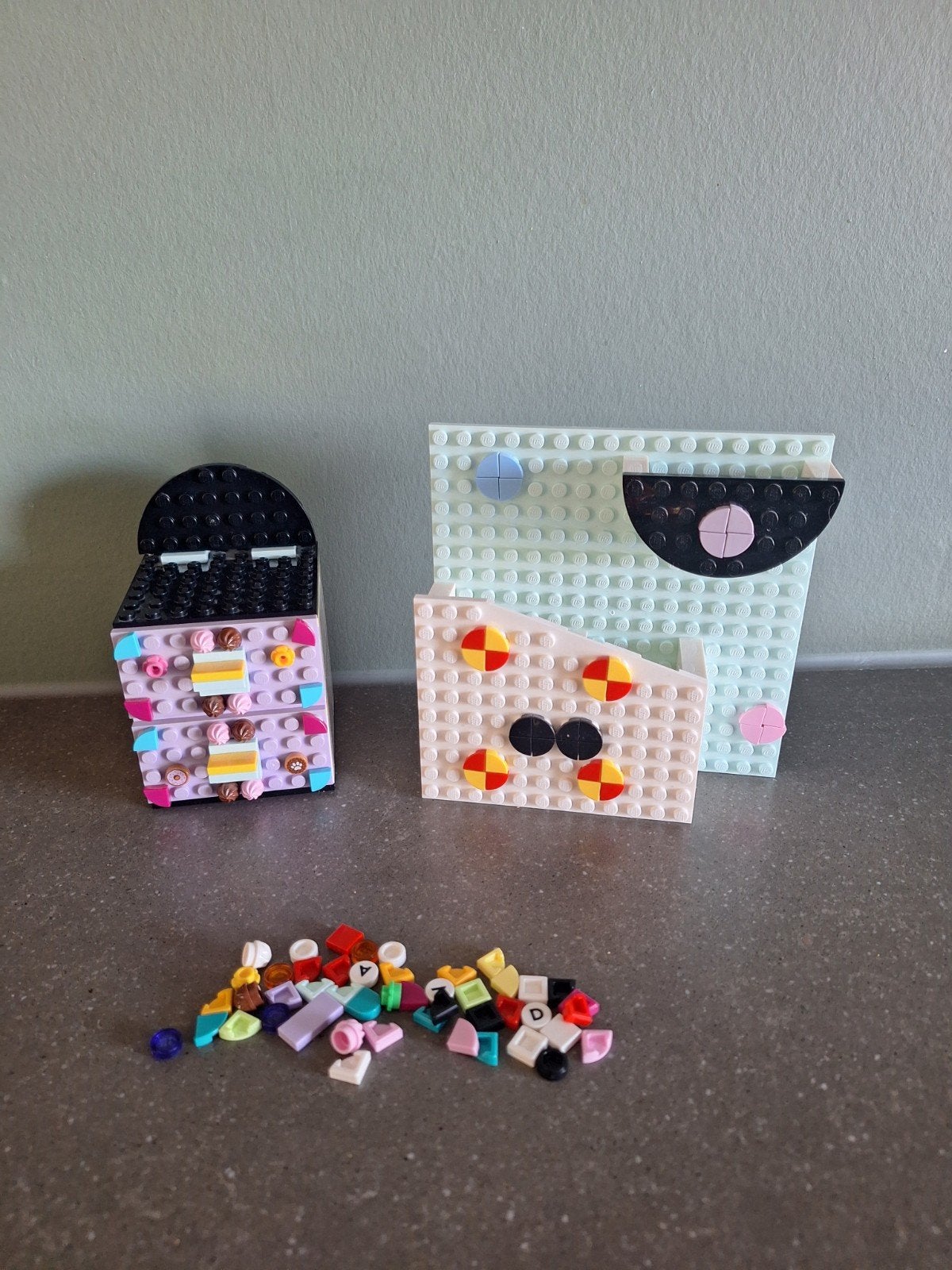 Lego Dots ladekastje en pennenbakje, Ophalen of Verzenden, Zo goed als nieuw, Lego