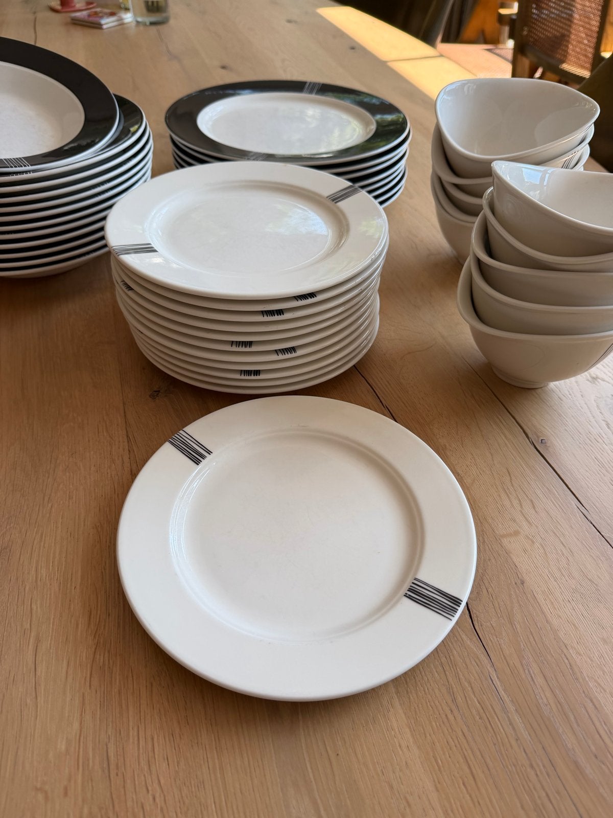 12 Villeroy & Boch Corpo ontbijt/dessert/gebaksborden, Gebruikt, Ophalen of Verzenden, Bord(en), Overige stijlen