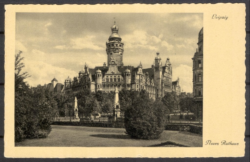 Leipzig - Neues Rathaus, Verzamelen, Verzenden, 1920 tot 1940, Ongelopen, Duitsland