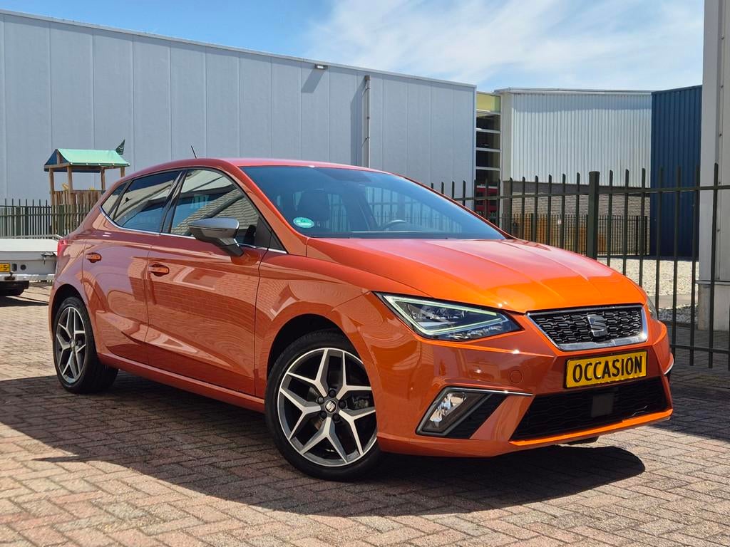 SEAT Ibiza 1.0 TSI Excellence Navi-Beats-Led-116Pk-Carplay, Voorwielaandrijving, Gebruikt, Zwart, Overige kleuren