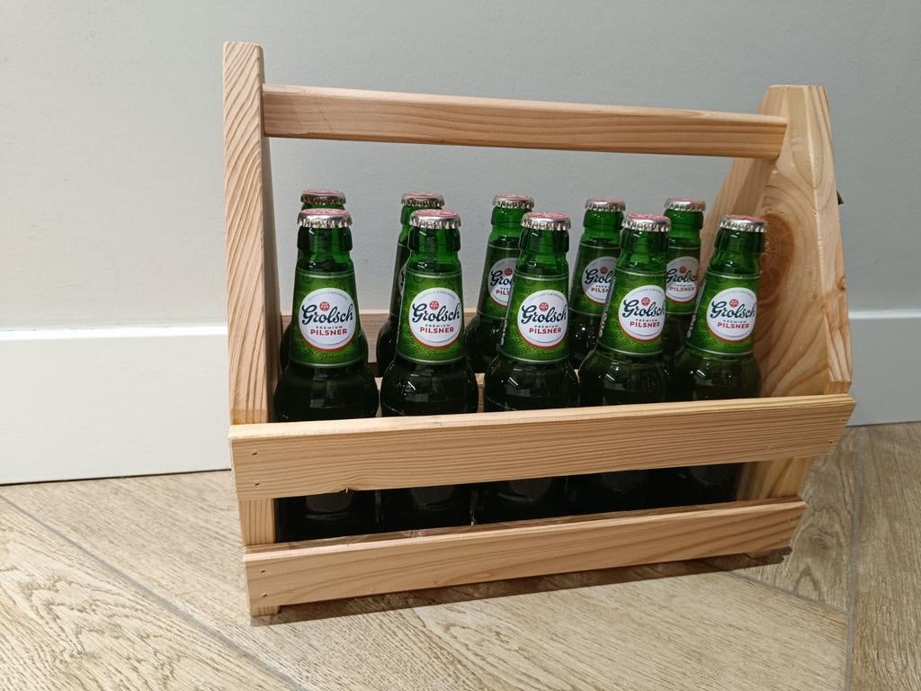 Houten Bierkrat, Ophalen of Verzenden, Nieuw, Flesopener, Overige merken