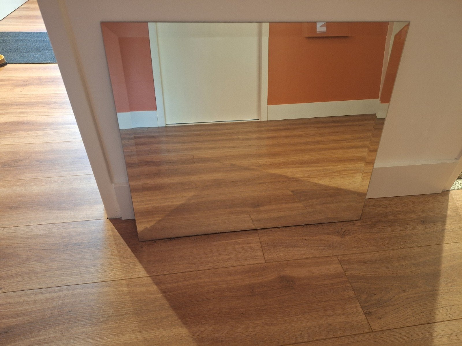 Saint-Gobain spiegel met facetgeslepen rand (60x50 cm), Ophalen, Minder dan 50 cm, Gebruikt, Minder dan 100 cm