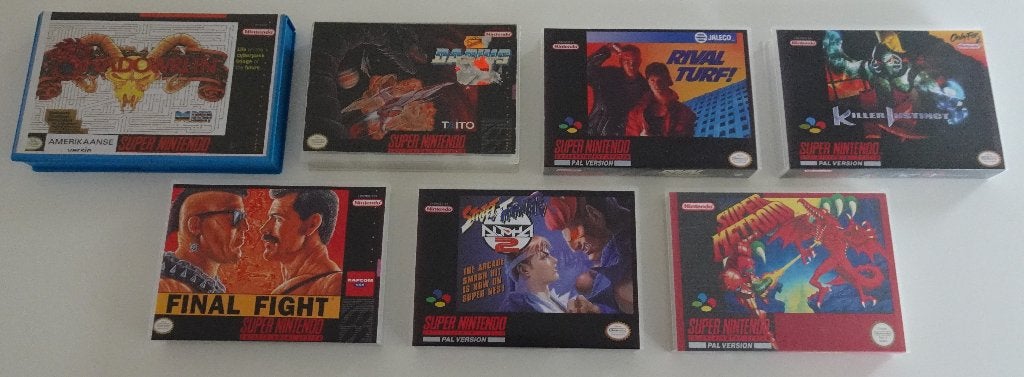 7 Universal Game Cases voor Super Nintendo Spellen, Spelcomputers en Games, Ophalen, Vechten, 1 speler, Zo goed als nieuw