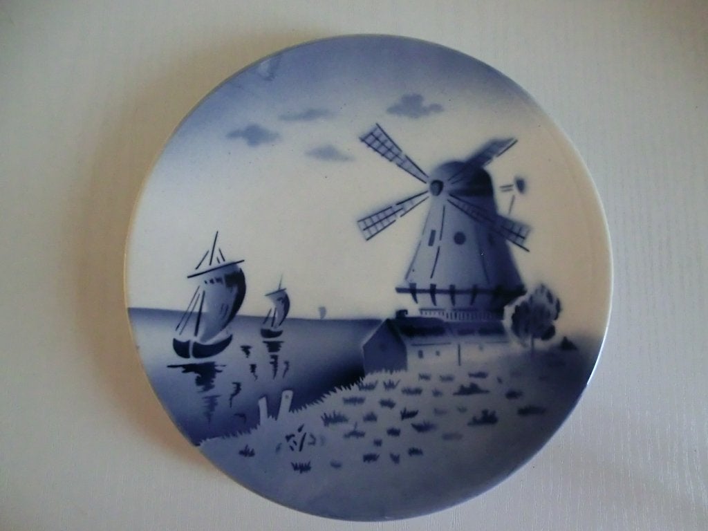 Wandbord Holland in de kleuren wit en blauw, Antiek en Kunst, Antiek | Wandborden en Tegels, Ophalen