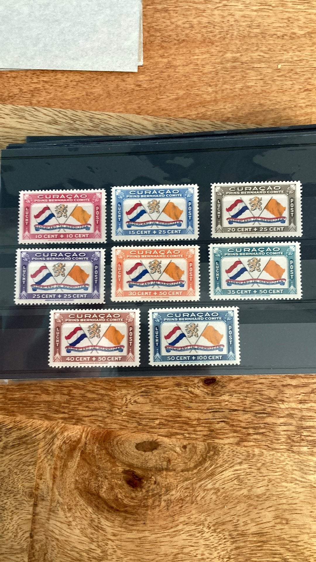 Curaçao luchtpost 18/25 post fris vlaggen/511, Ophalen of Verzenden