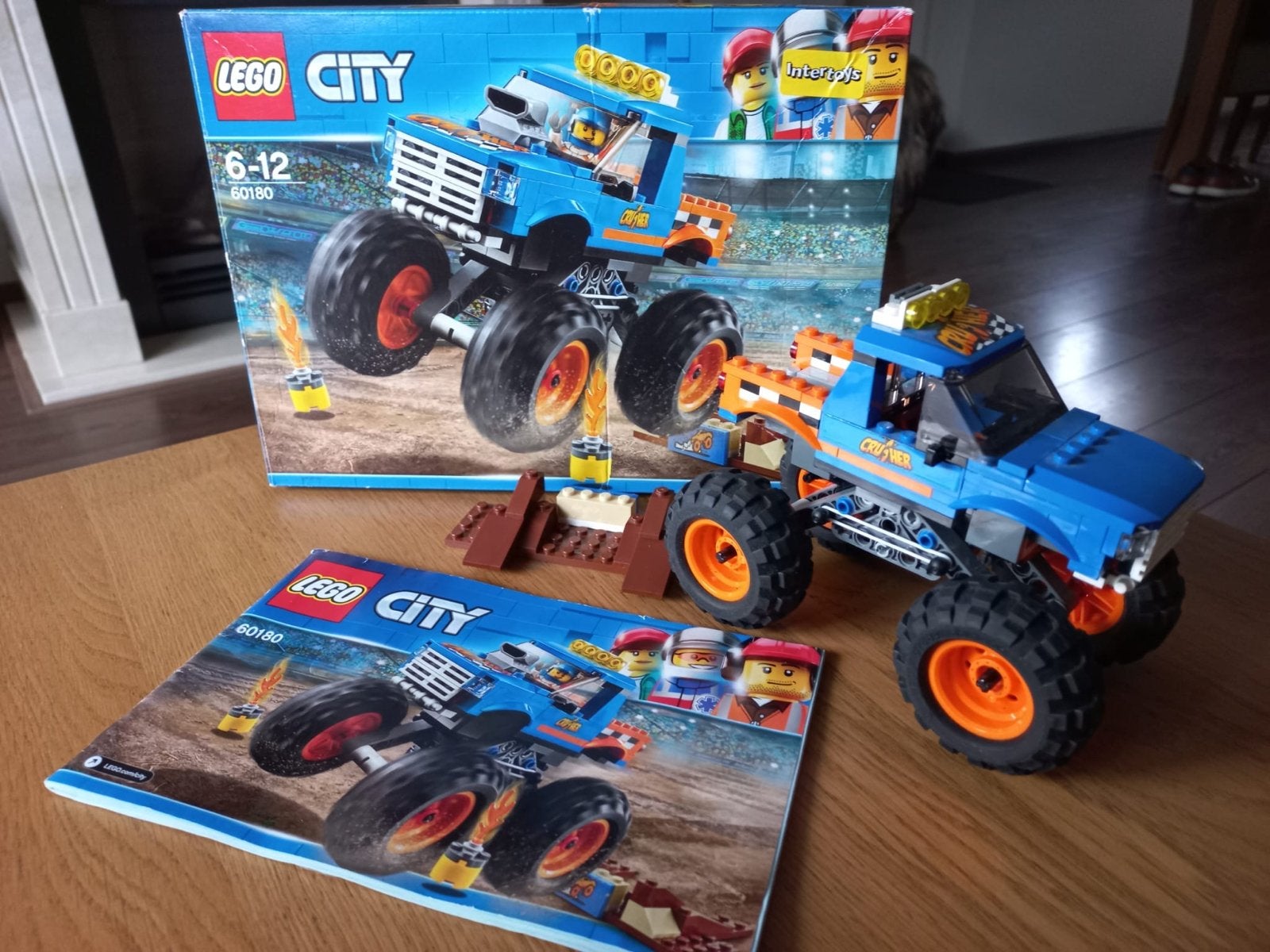Lego City Monstertruck 60180 met doos en instructies, City, Lego, Ophalen of Verzenden, Zo goed als nieuw