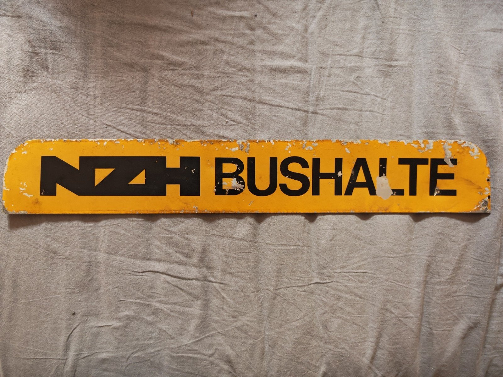 oud NZH bushalte bord, Ophalen of Verzenden, Gebruikt, Trein, Overige typen