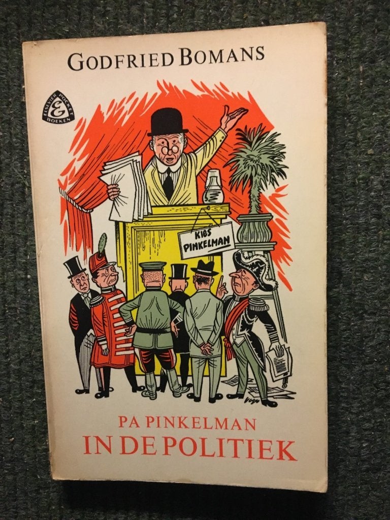 Pa Pinkelman in de Politiek ; door Godfried Bomans, Boeken, Gelezen, Ophalen of Verzenden, Nederland, Godfried Bomans