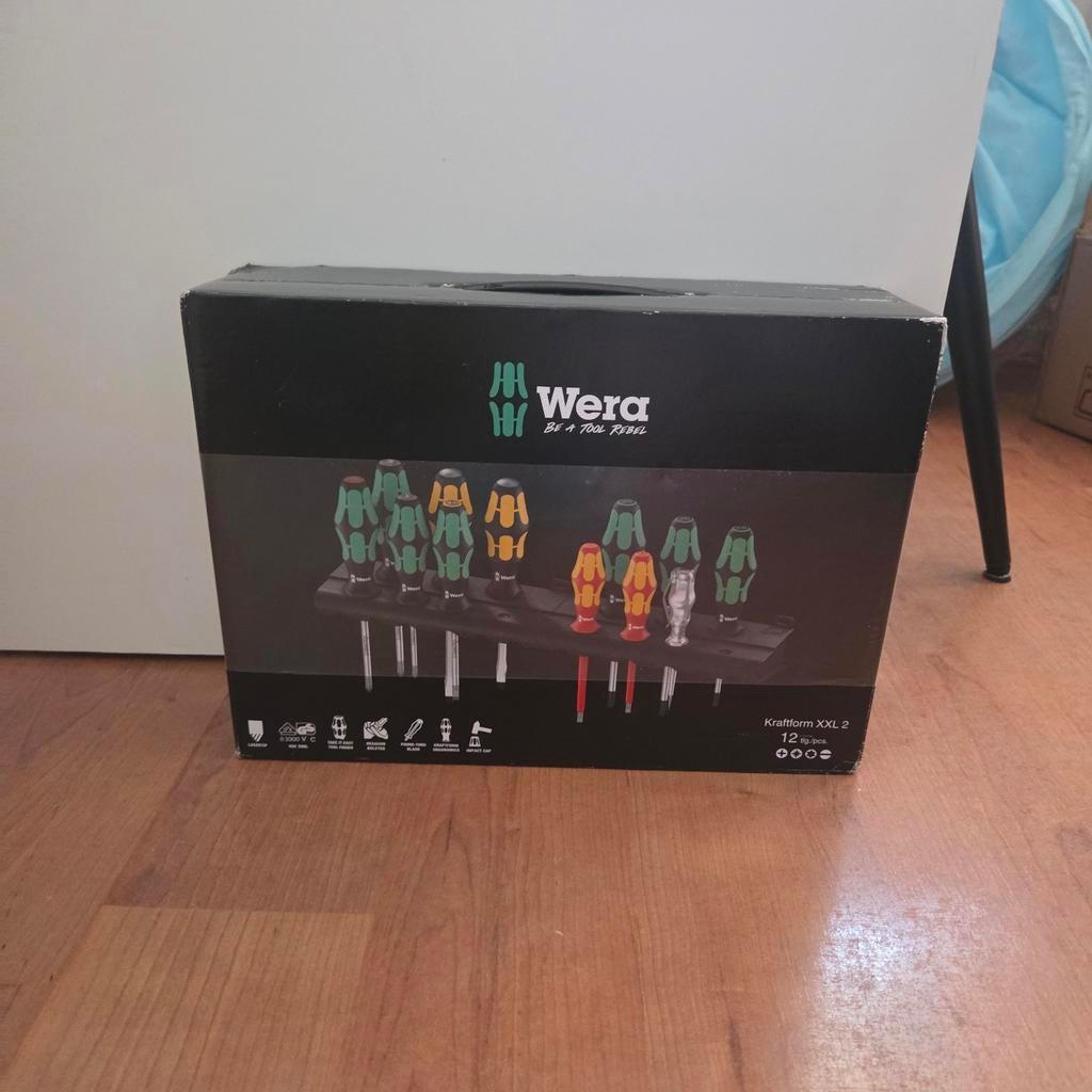 Wera Kraftform XXL 2 Schroevendraaierset 12-delig, Doe-het-zelf en Verbouw, Gereedschap | Handgereedschap, Nieuw, Ophalen