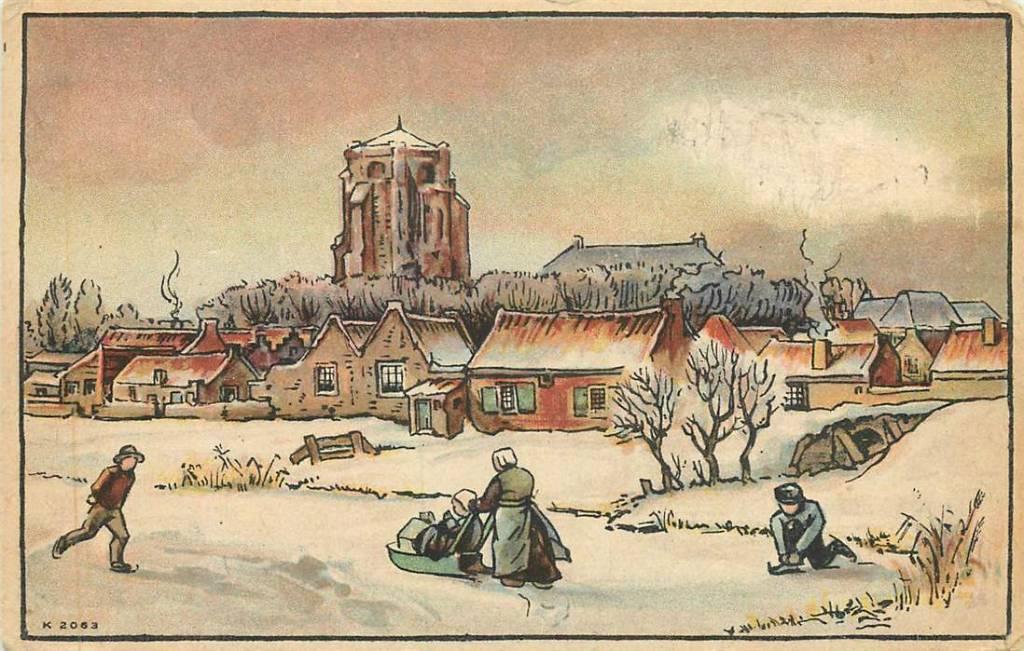 381-273-013 Schaatsen, Verzenden, Voor 1920