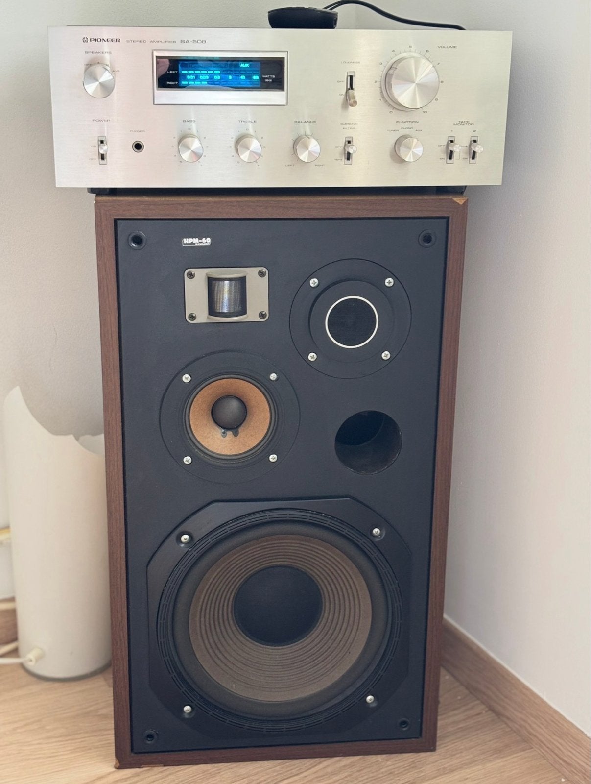 Pioneer HPM-60 Luidsprekers (1976) - Vintage Audio, Stereo speakers, Gebruikt, Ophalen of Verzenden, 60 tot 120 watt