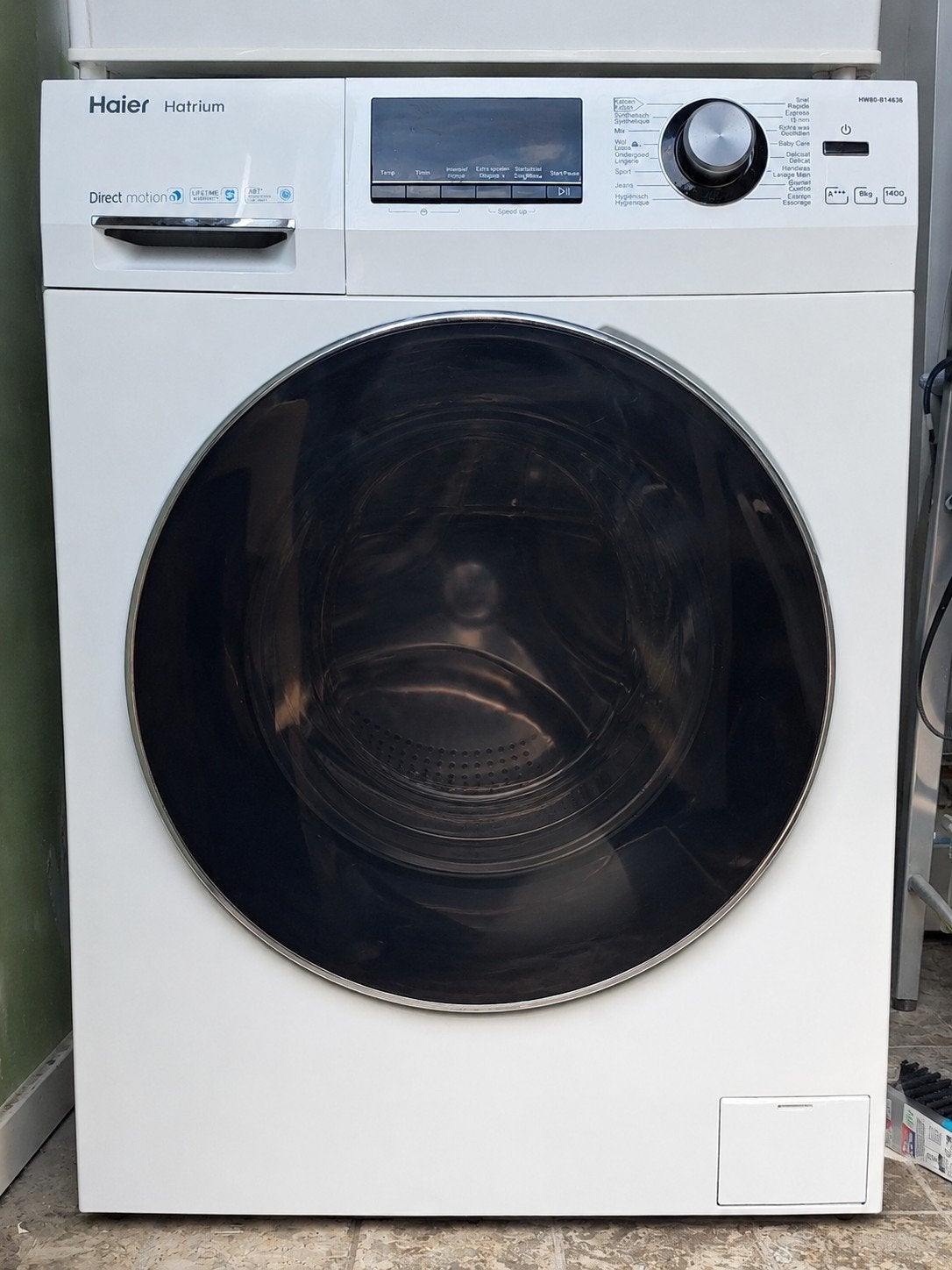 Haier HW80-B14636 Wasmachine - 8kg, 1400 toeren, 1200 tot 1600 toeren, Handwasprogramma, 8 tot 10 kg, Ophalen of Verzenden