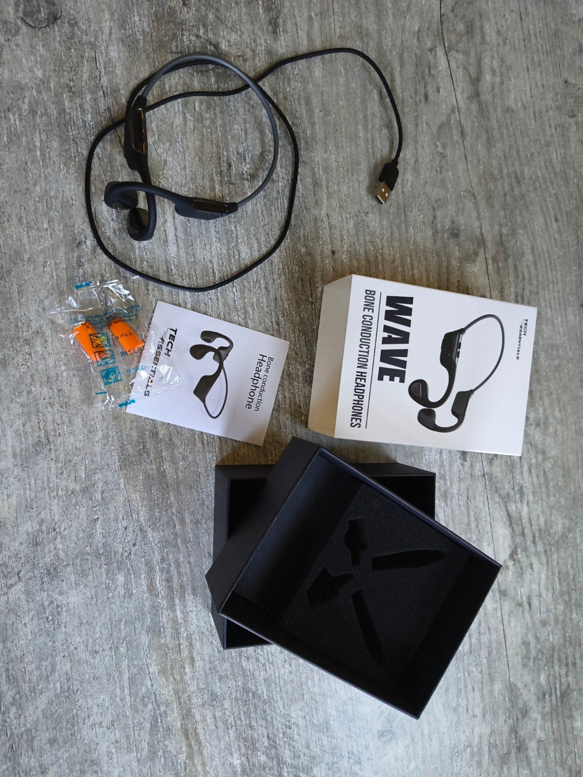 Tech Essentials Wave Bone Conduction Koptelefoon, Audio, Tv en Foto, Koptelefoons, Overige merken, Bone conduction, Ophalen of Verzenden