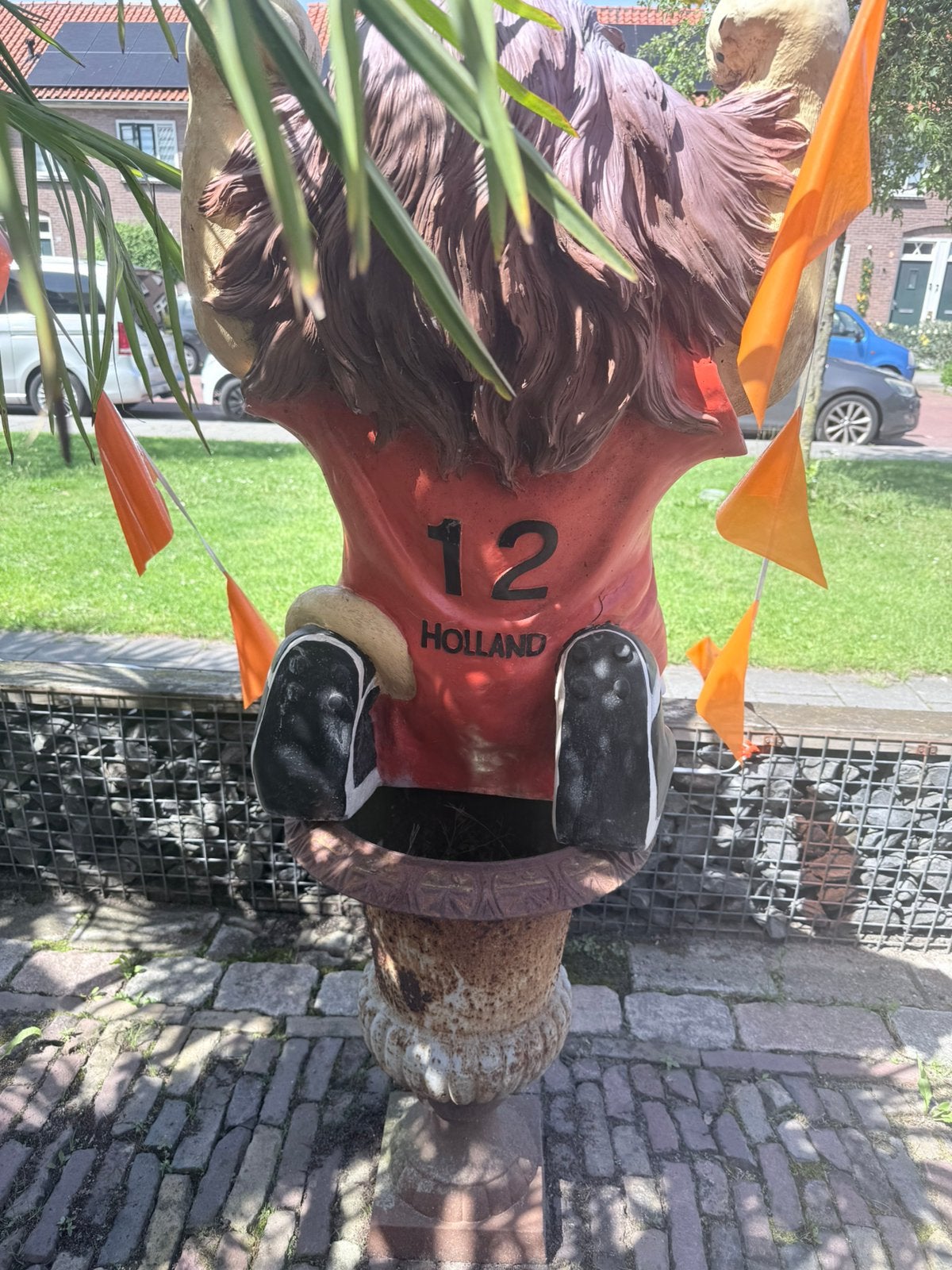 Beeld nederlands elftal, Tuin en Terras, Ophalen of Verzenden, Kunststof