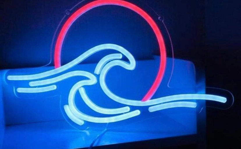 Must have Watersport LED Neonbord Golven Waves Surf, Overige merken, ., Overige typen, Nieuw