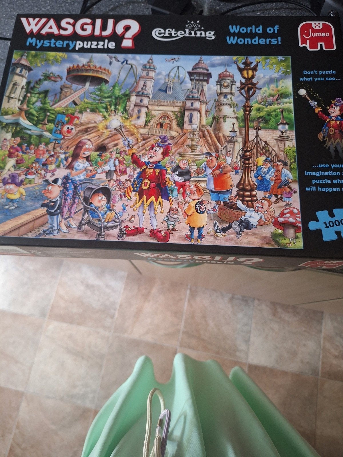 Efteling puzzel.1x gemaakt, Ophalen, 500 t/m 1500 stukjes, Zo goed als nieuw, Legpuzzel