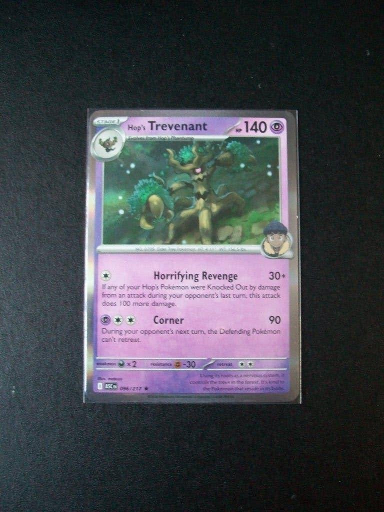 2427: Nieuwe Pokemon Kaart Holo Rare Hop's TREVENANT 096/217, Verzenden, Nieuw, Losse kaart, Foil