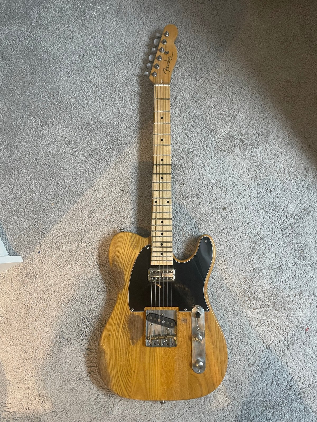 Relic Telecaster (parts caster niet Fender alleen sticker), Muziek en Instrumenten, Ophalen, Gebruikt, Solid body, Overige merken