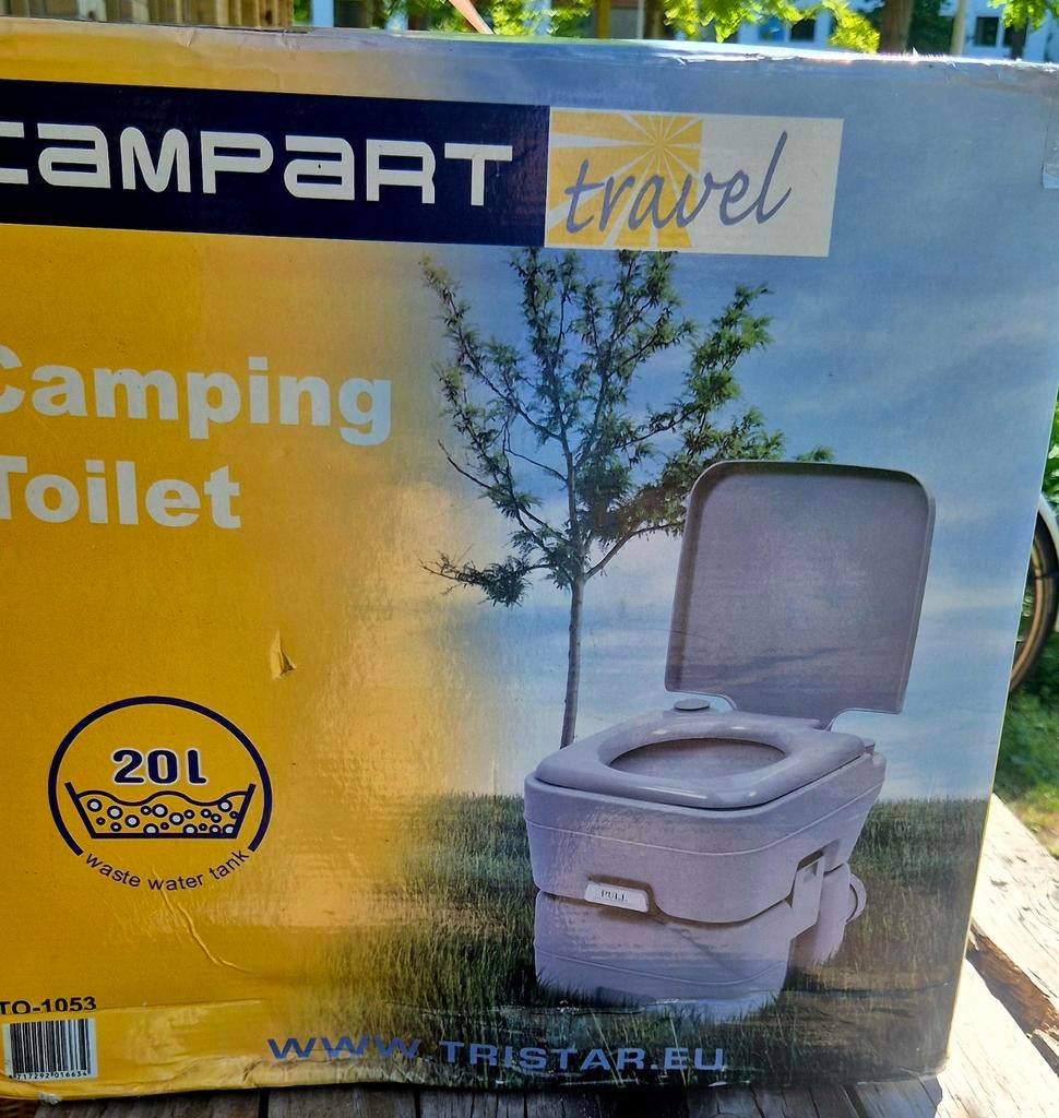 Camping toilet zgan 20L, Ophalen, Zo goed als nieuw