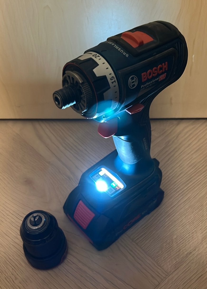 Bosch 18v ZOMER DEALS boormachineGSR18V-90FC, Variabele snelheid, Ophalen of Verzenden, Minder dan 400 watt, Zo goed als nieuw